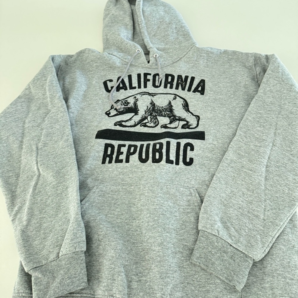 Gray Bowery California Republic Hoodie